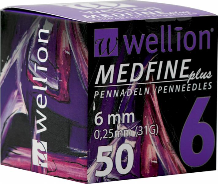 Wellion MEDFINE 4-5-6-8 mm (50 ΤΕΜ)ΒΕΛΟΝΕΣ ΙΝΣΟΥΛΙΝΗΣ