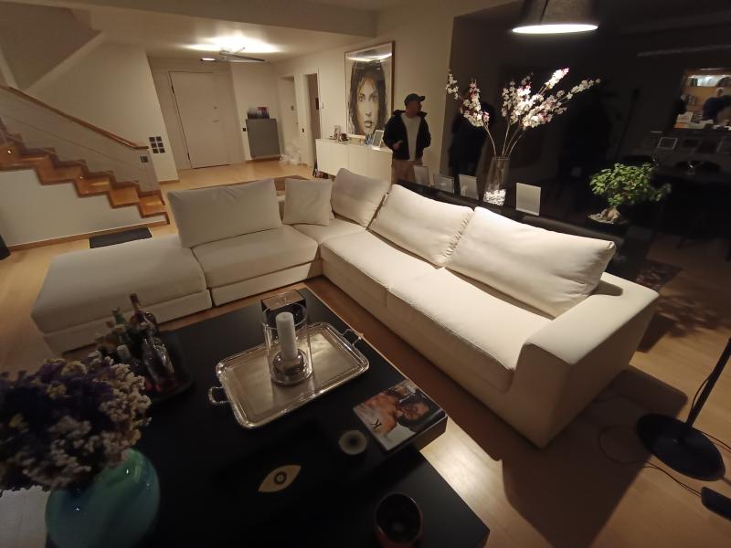 Καναπές γωνία easy clean υφασμα