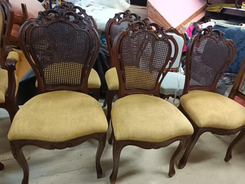 Λούστρο και αλλαγή ταπετσαρίας με αλεκιαστο ύφασμα