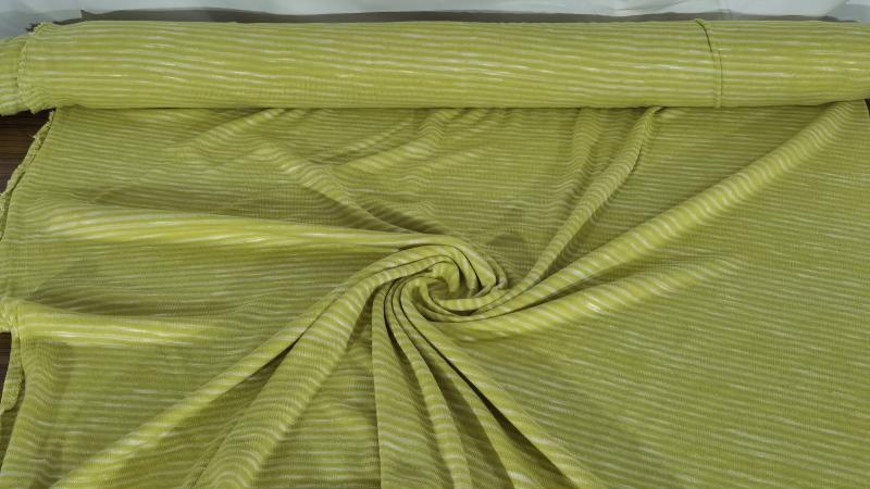 Πλεκτό Λαχανί με Άσπρη Ρίγα Ελαστικό Polyester Viscose Μονόχρωμο