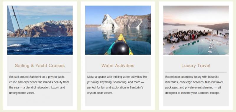 Γραφείο τουρισμού Vacation intopremium, Σαντορίνη